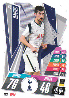 Ben Davies Tottenham Hotspur 2020/21 Topps Match Attax CL #TOT03